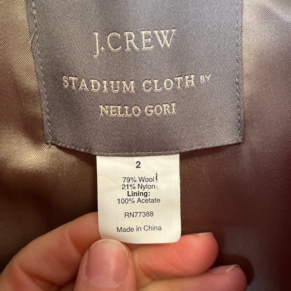 J Crew Stadium Cloth Coat by Nello Gori - Picture 3 of 4